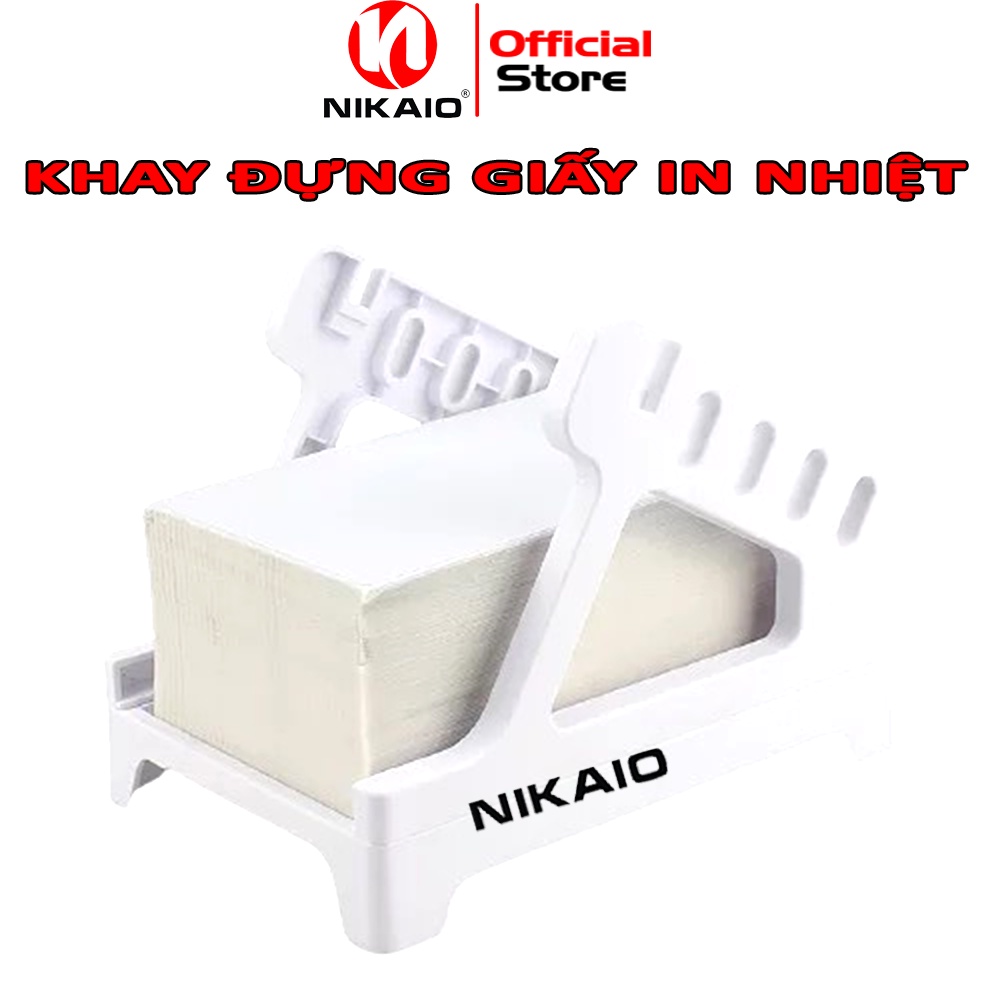 Khay kệ đựng giấy in nhiệt tự dán máy in nhiệt dùng cho giấy in dạng tệp và cuộn khổ A6,A7-NIKAIO
