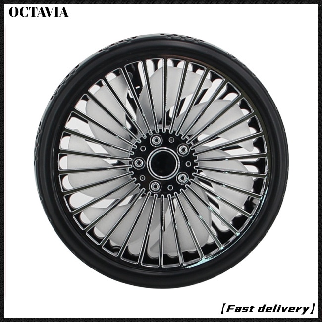 Quạt làm mát mini có đèn LED và cổng sạc USB gắn trên xe hơi