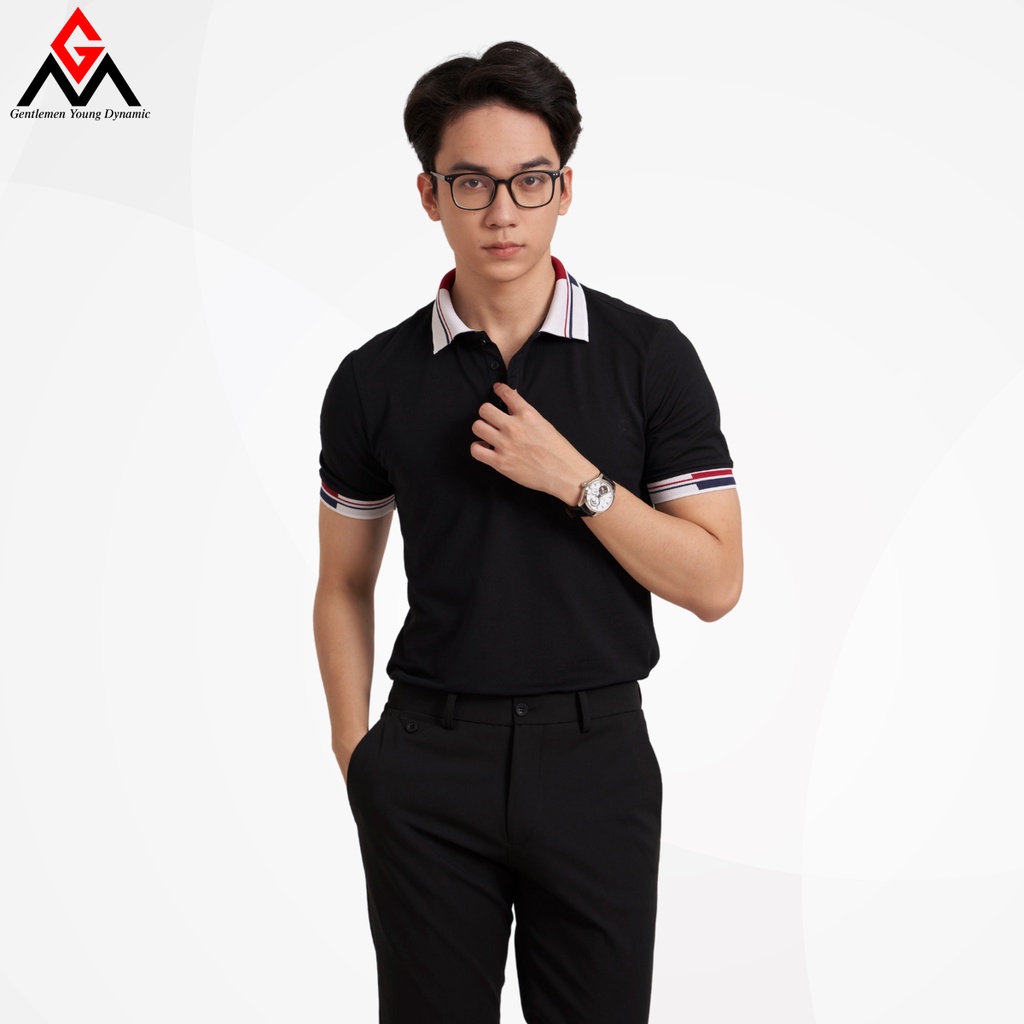 Áo polo nam, thun cổ dệt cao cấp, chất liệu cotton mềm mịn thoáng mát chuẩn form GM Fashion - GMAP006