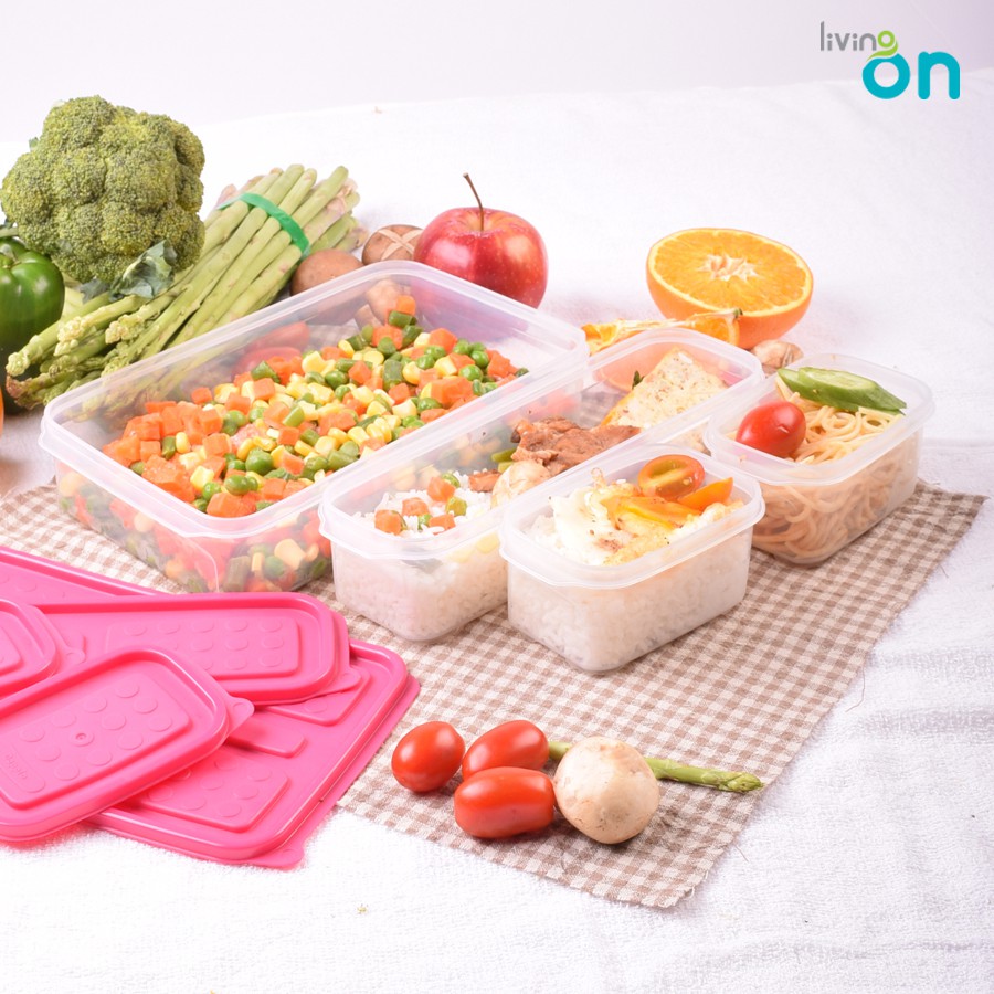 Combo 4 hộp nhựa đựng thực phẩm set 04