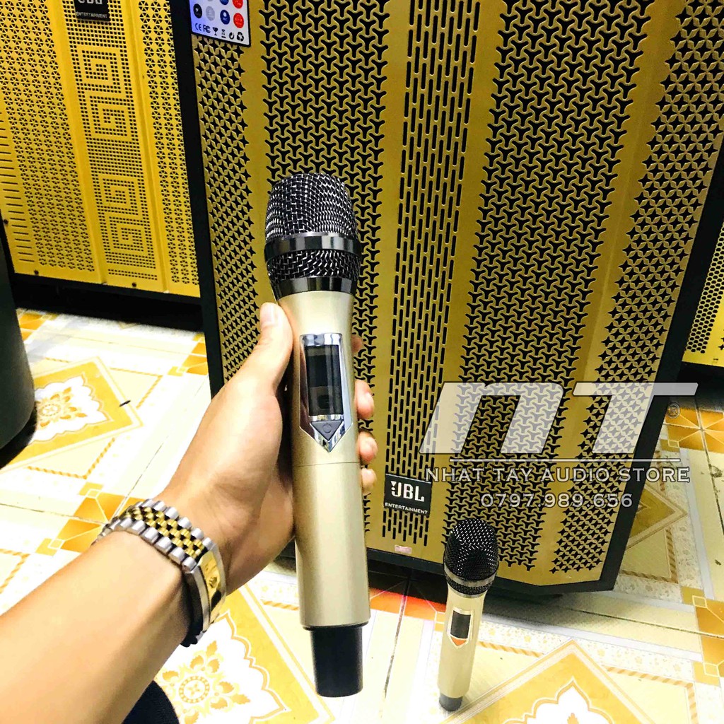 Loa kẹo kéo 4 tấc thùng gổ JBL 403 công suất lớn - Loa kéo karaoke di động bass 40 giá rẻ hay mới nhất hiện nay