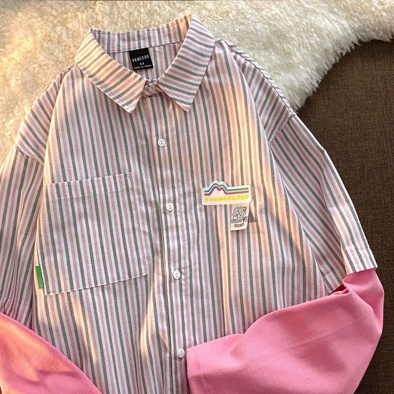 Áo sơ mi giả hai lớp phong cách hàn quốc dành cho nữ