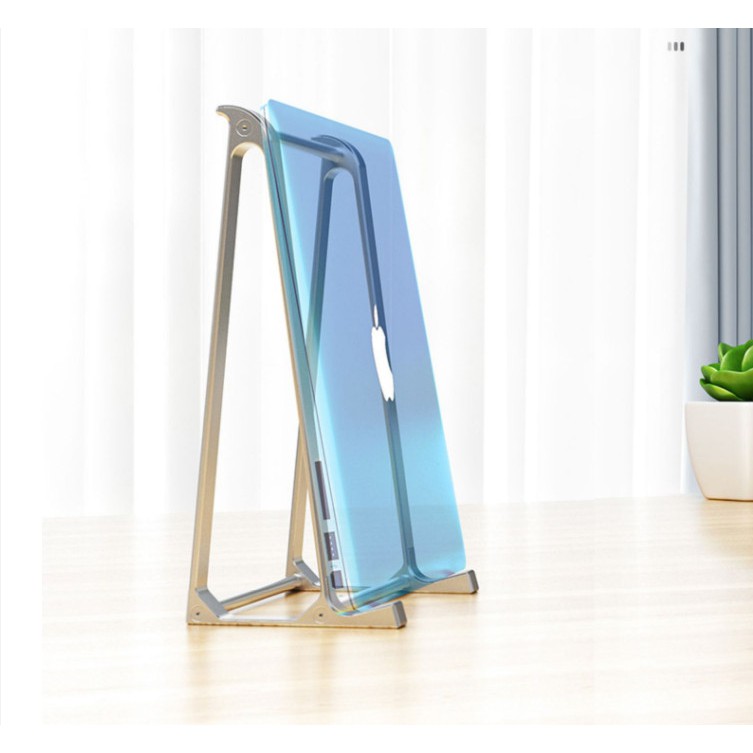 Giá Đỡ Macbook Nhôm 14 inch 15.6 inch 17 inch Kiêm Đế Tản Nhiệt Laptop Để Bàn 2 Trong 1 Để Máy Dựng Đứng P5