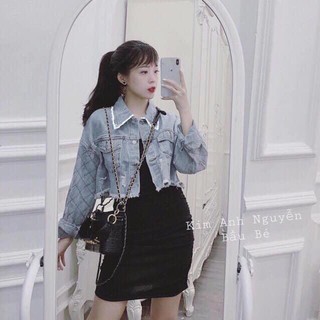 [ SIEU RE ] ÁO BÒ CROP PHỐI KẺ TAY CÁ TÍNH TJT COI 5
