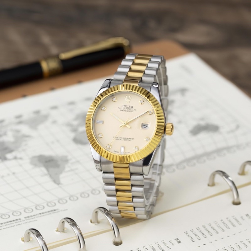 Đồng hồ nam đ Mẫ- dâu kim loại màu denim kiểu dáng sang trọng - DH508