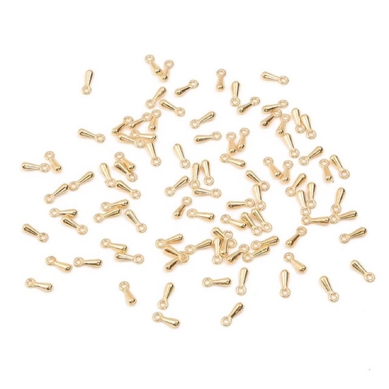 10gr ~ 120c Charm tòn teng hình giọt nước làm trang sức thủ công size 2x7mm