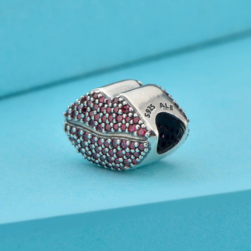 Đôi môi đỏ thời trang Hạt cho Vòng đeo tay tự làm