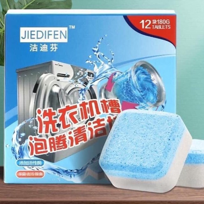 Hộp 12 Viên Tẩy Vệ Sinh Máy Giặt Siêu Sạch