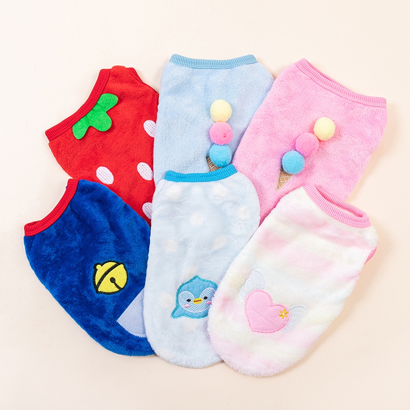 Áo Khoác Kiểu Hoạt Hình Giữ Ấm Mùa Đông Cho Thú Cưng