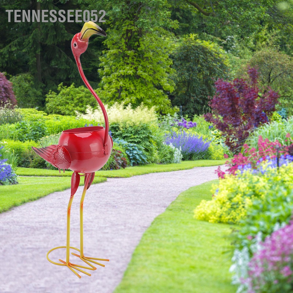 [Hàng Sẵn] Chậu Hoa Hình Chim Hồng Hạc Dễ Thương Dùng Trang Trí Sân Vườn【Tennessee052】