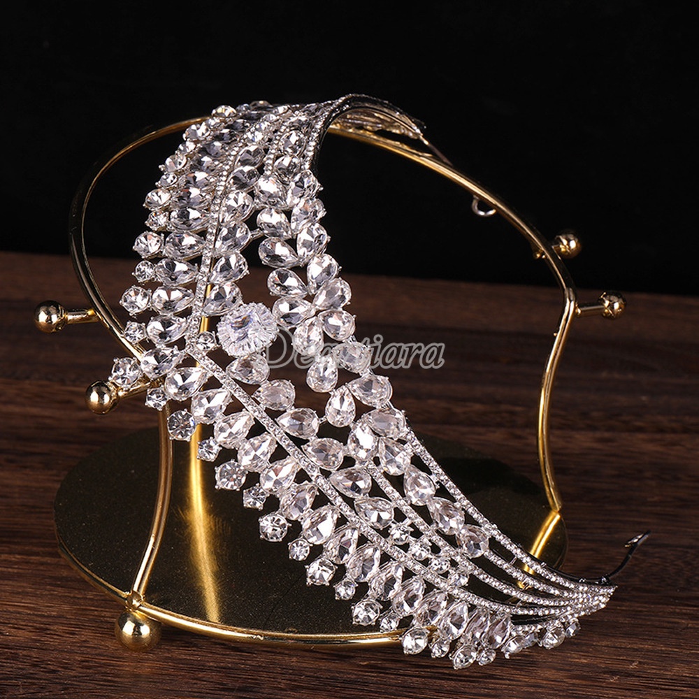 Vương miện đính đá toàn bộ sang trọng dành cho cô dâu