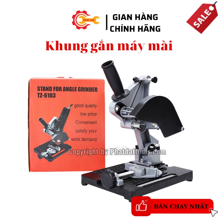 Khung gắn máy cắt tiện lợi-Khung biến máy mài cầm tay thành máy cắt để bàn