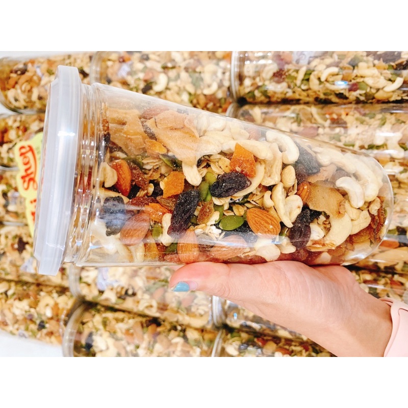 [Mã GROSALE giảm 10% đơn 150K] GRANOLA HŨ 500GR SIÊU HẠT-DATE MỚI-SIÊU NGON