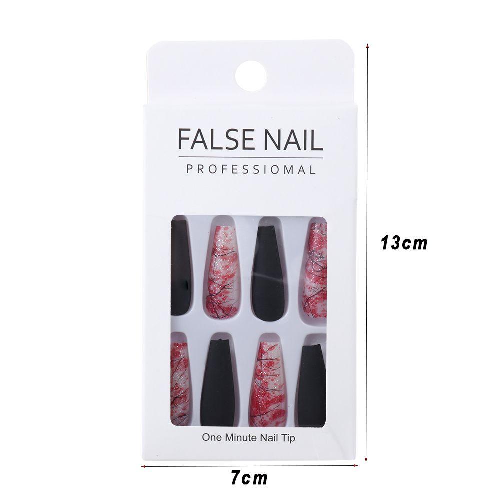 Móng Tay Giả Hình Chữ T Siêu Dài Trang Trí Nghệ Thuật