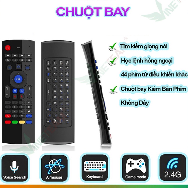 ( Chuột Bay ) Bàn phím chuột bay KM800 | Bàn phím không dây MX3 | CHÍNH HÃNG