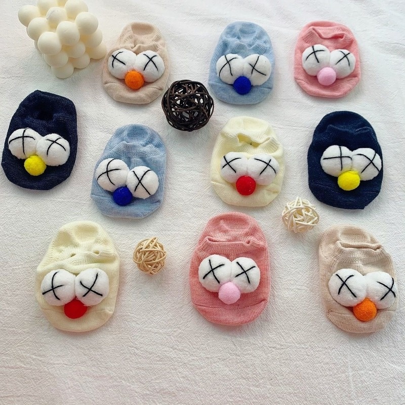 Tất hoạt hình 3D xinh xắn chống trơn trượt cho bé sơ sinh 0-3 tuổi