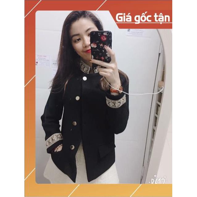 Áo dạ viền vàng ❤️FreeShip❤️ hoàng gia khuy vàng cao cấp | BigBuy360 - bigbuy360.vn