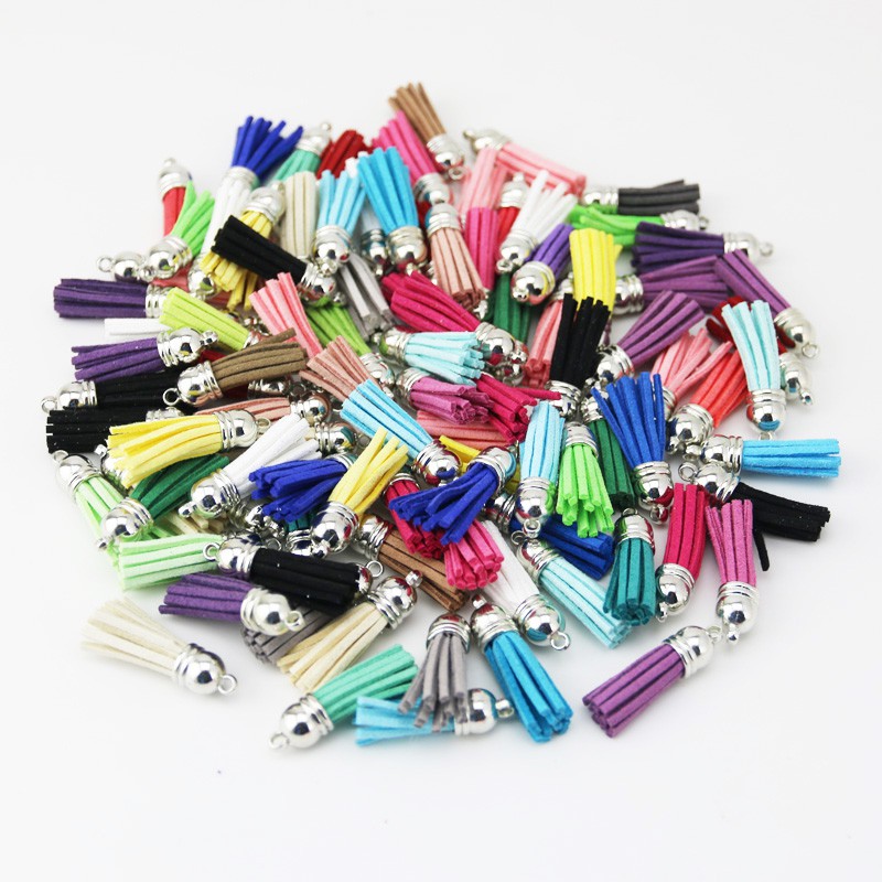 Set 100 Mặt Vòng cổ Thủ Công Phối Tua Rua Xinh Xắn