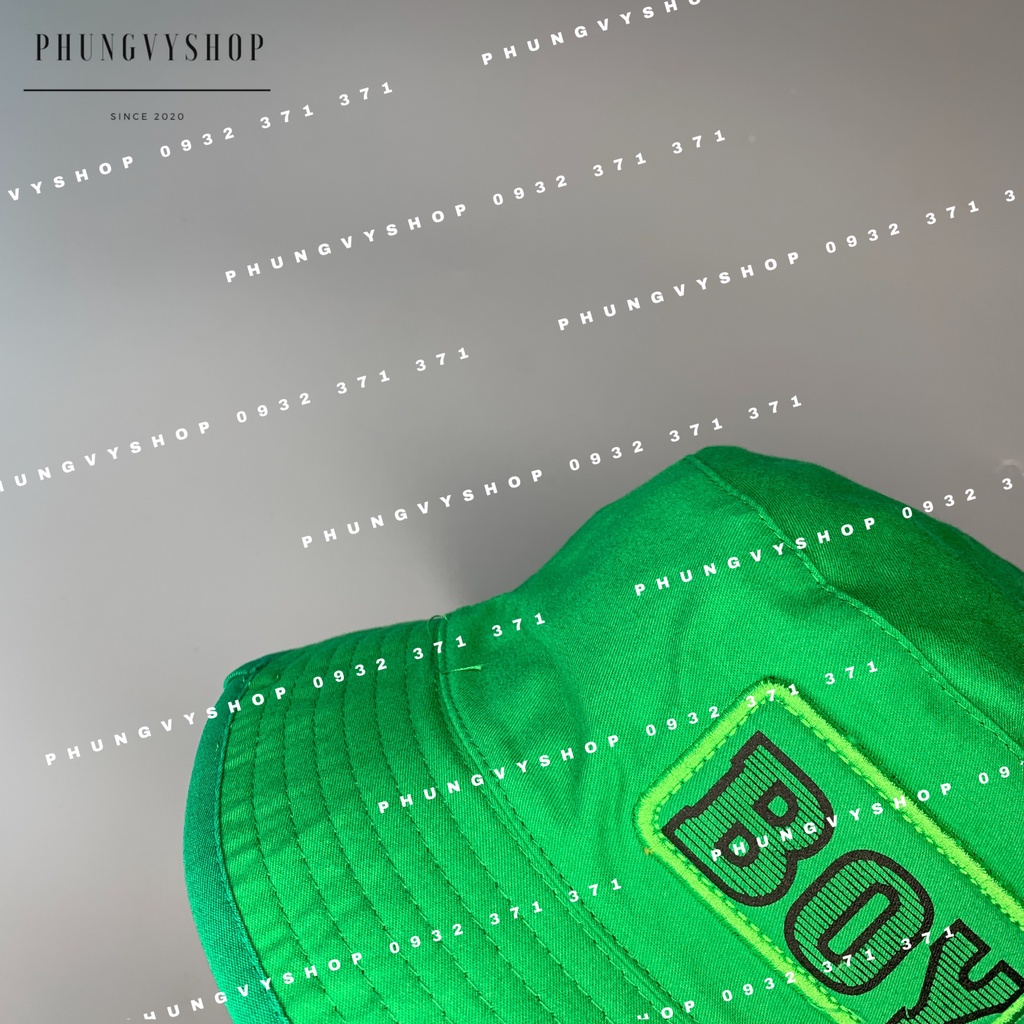 (Bé 2-4 tuổi/ Vòng đầu 51cm) Mũ bucket dễ thương thêu BOY TRƠN- Nón trẻ em