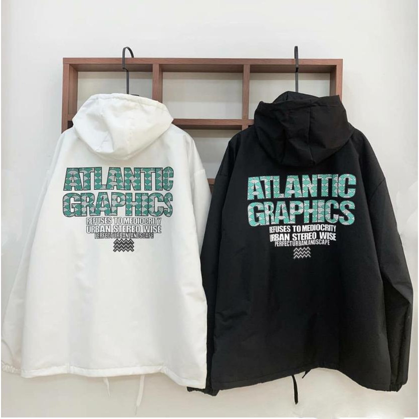 ÁO KHOÁC DÙ NAM NỮ UNISEX CAO CẤP HADI ĐỦ MÀU ĐỦ SIZE VẢI DÙ DÀY DẶN IN CHỮ ATLANTIC CỰC ĐẸP CỰC HOT