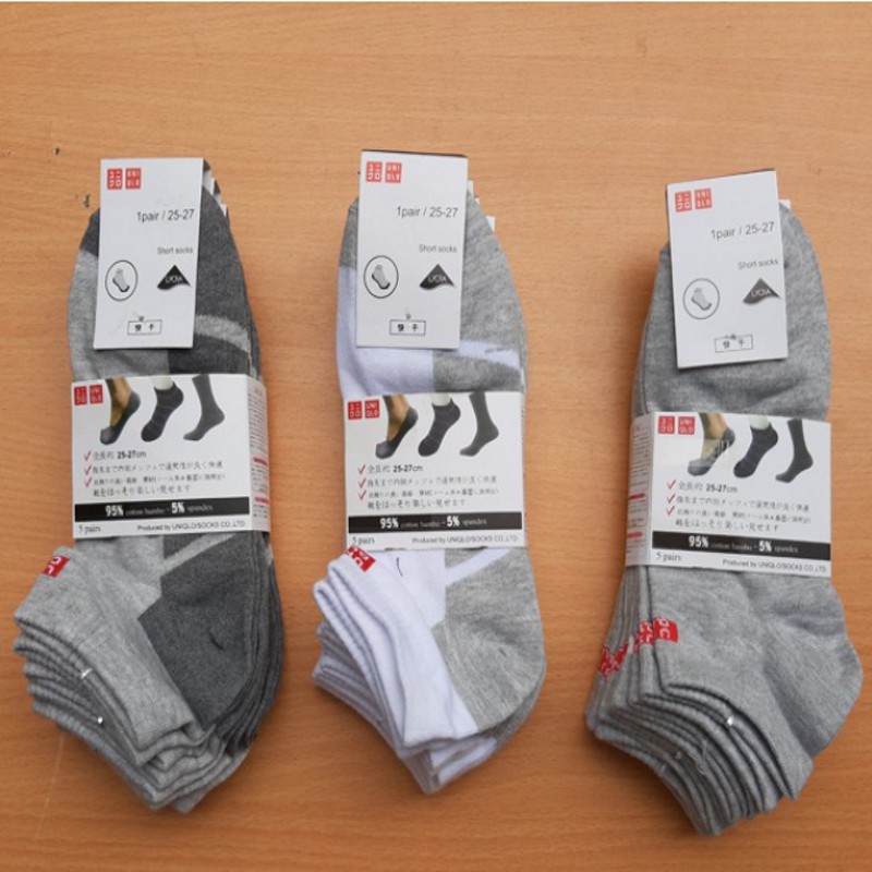 [ Combo 5 đôi ] Tất nam cổ ngắn xuất Nhật SALE Vớ nam thời trang nam cao cấp chống thối chân, kháng khuẩn - TT001