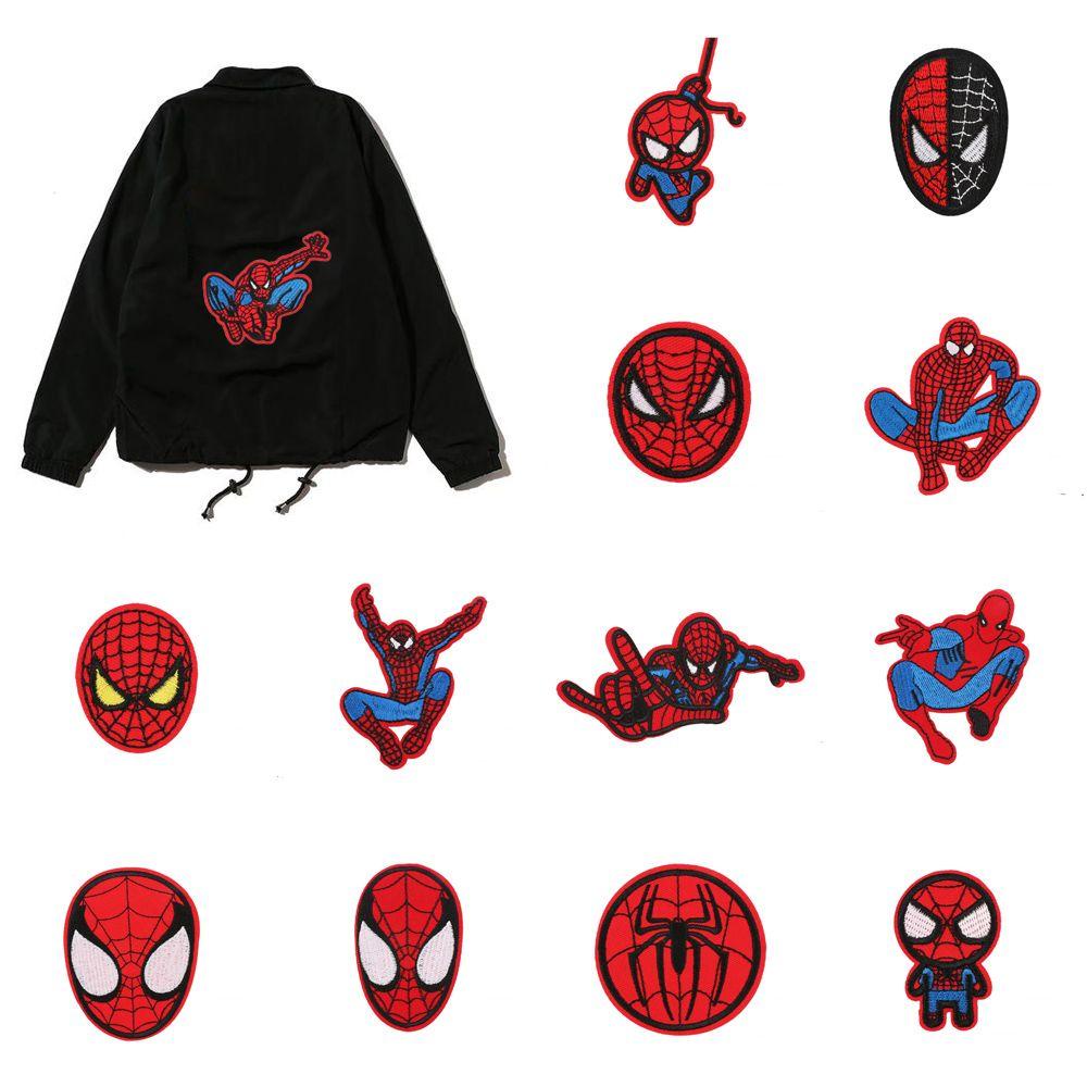 Miếng Dán Ủi Quần Áo Thêu Hình Các Nhân Vật Anime Spiderman Iron On Jean