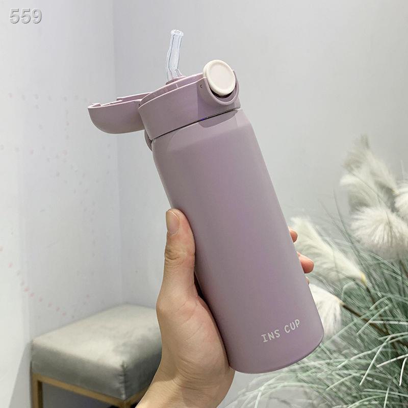 Cốc cách nhiệt nữ sinh đơn giản nước phong Harajuku sáng tạo xu hướng cô gái mới mẻ và dễ thương nam cầm tay