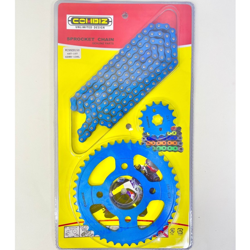 Sên Nhông Dĩa 9Ly Màu Combiz Ex150/Winner/Sonic