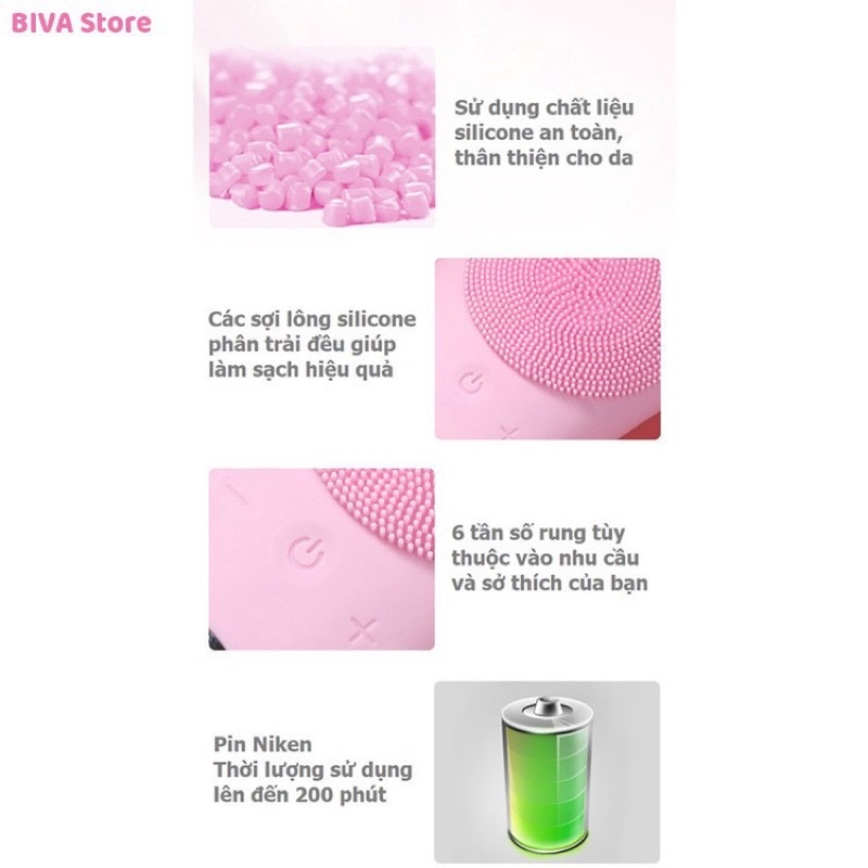 Máy Rửa Mặt sóng siêu âm, nâng cơ, làm sạch sâu dưới da