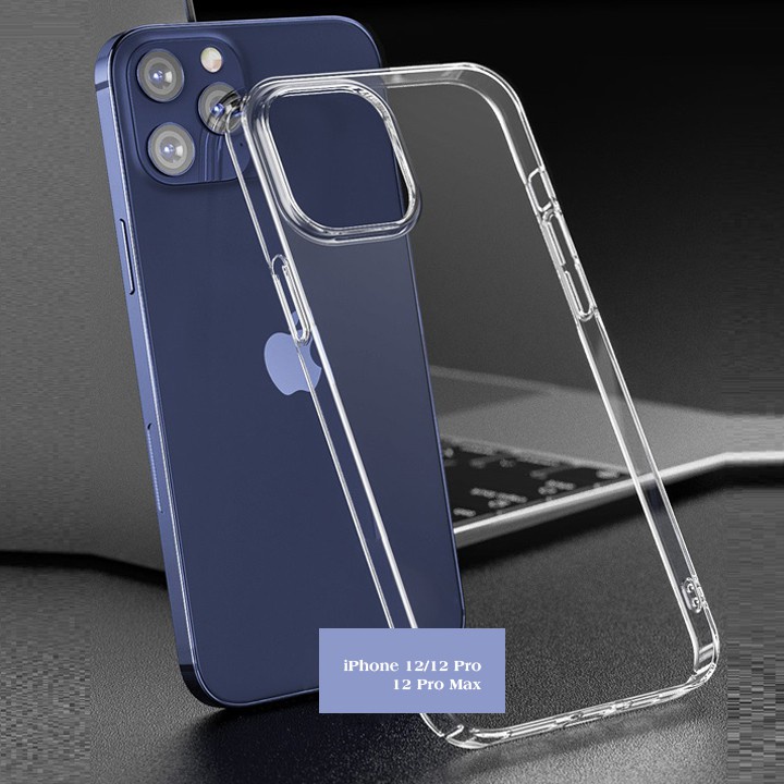 Ốp lưng cứng viền dẻo trong suốt iP 6plus/.../12promax - MINH AN SAIGON