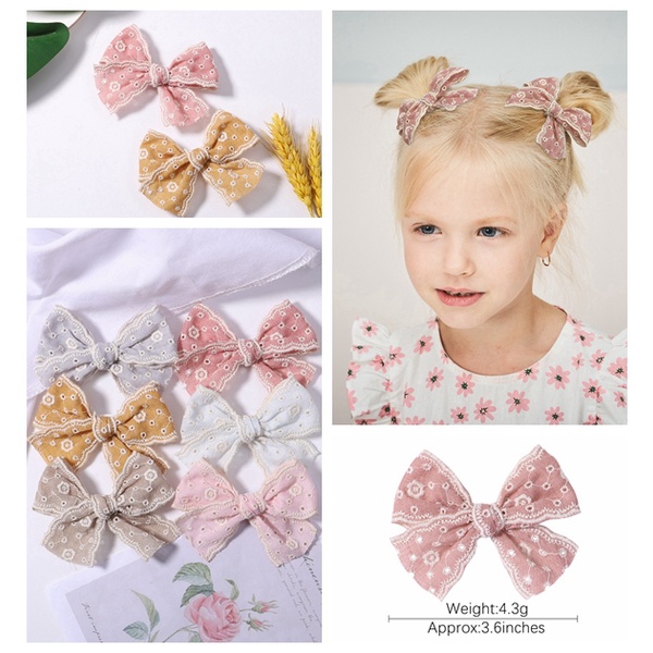 KIDSBOWS Set 2 kẹp tóc nơ rỗng thời trang cho nữ