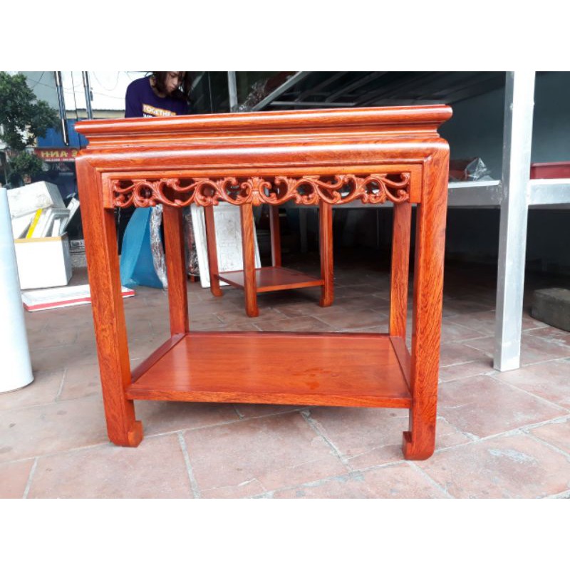 Đôn bàn chữ nhật gỗ hương 35x50 cao 50,60,70,80cm
