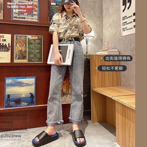 Dép quai ngang nam và nữ Chất liệu EVA cao cấp đế 5cm, mẫu dép nam và nữ Hot nhất 2021