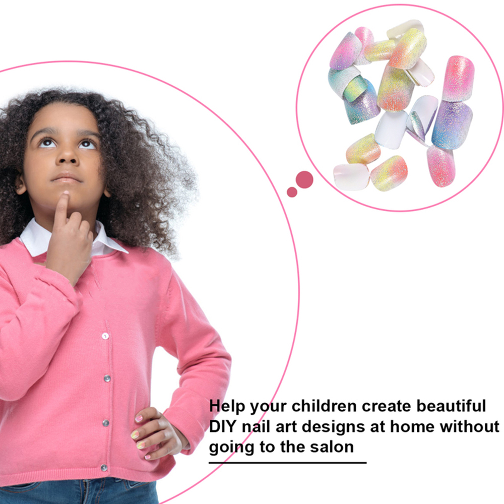 [Hàng mới về] Móng tay giả họa tiết hoạt hình xinh xắn dành cho trẻ em