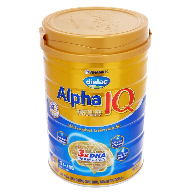 Sữa bột Dielac Alpha Gold IQ 3 lon 900g (1 - 2 tuổi)