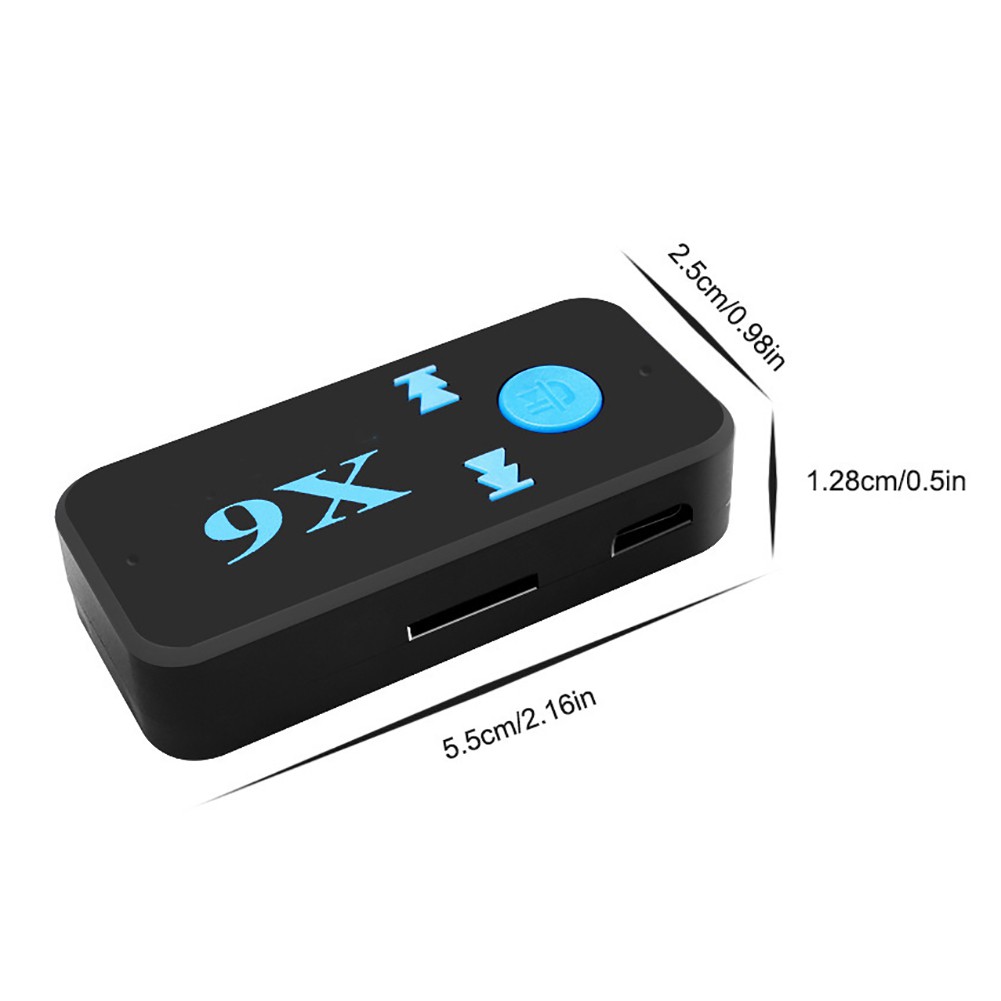 Thiết Bị Nhận Tín Hiệu Âm Thanh Bluetooth Không Dây X6 Jack 3.5mm Cho Xe Ô Tô