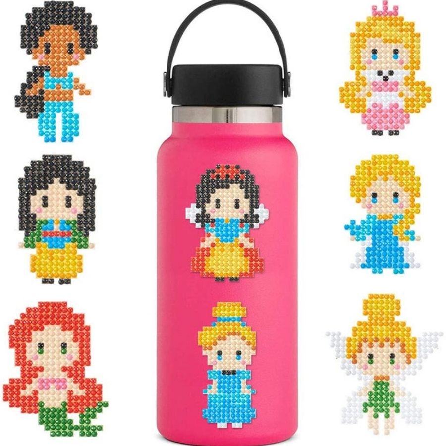 [HCM] 20 Tranh Đính Đá Cho Bé Tạo Sticker Đính Đá Mini Nhiều Chủ Đề