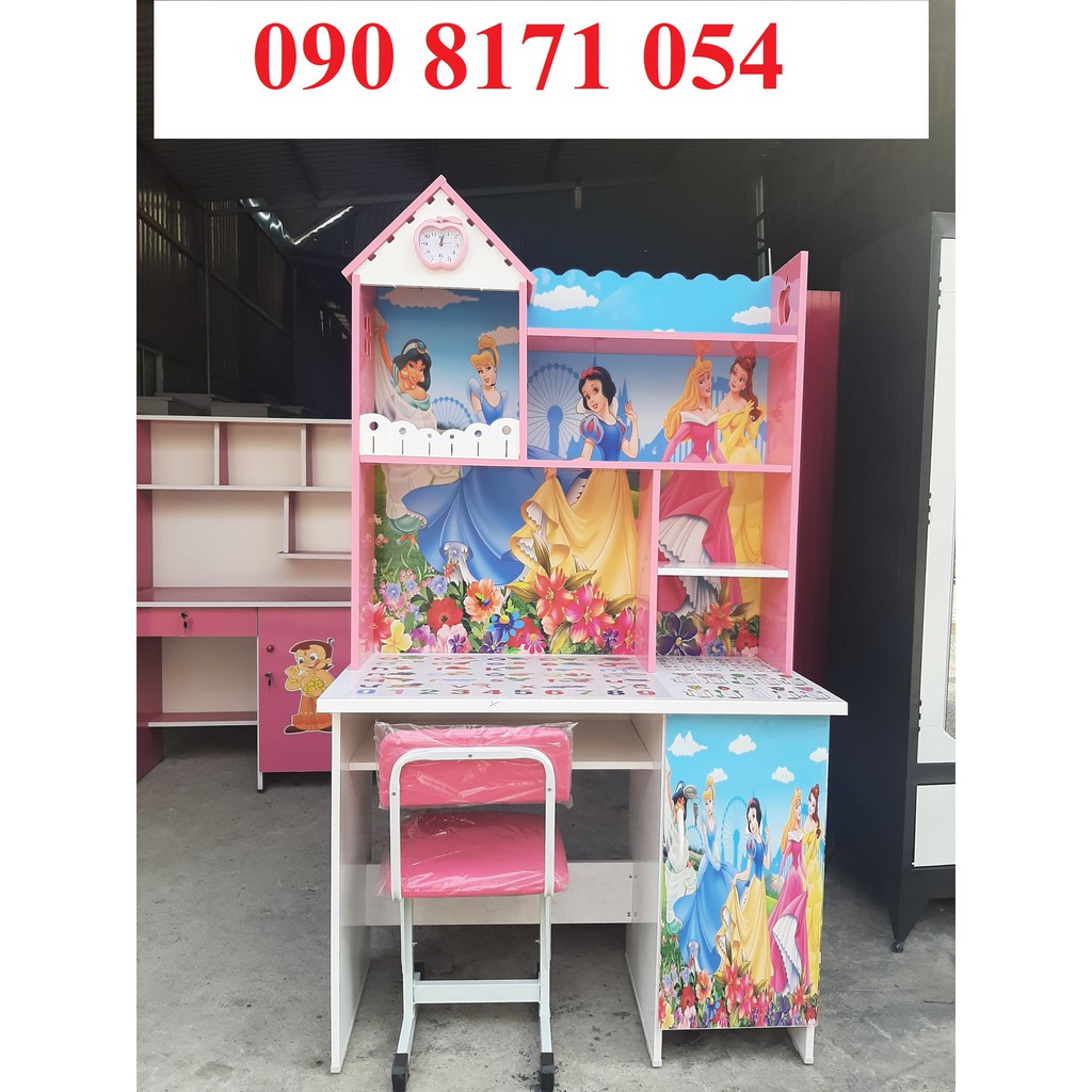 Bàn học sinh công chúa cho bé tiểu học, giao hàng nhanh