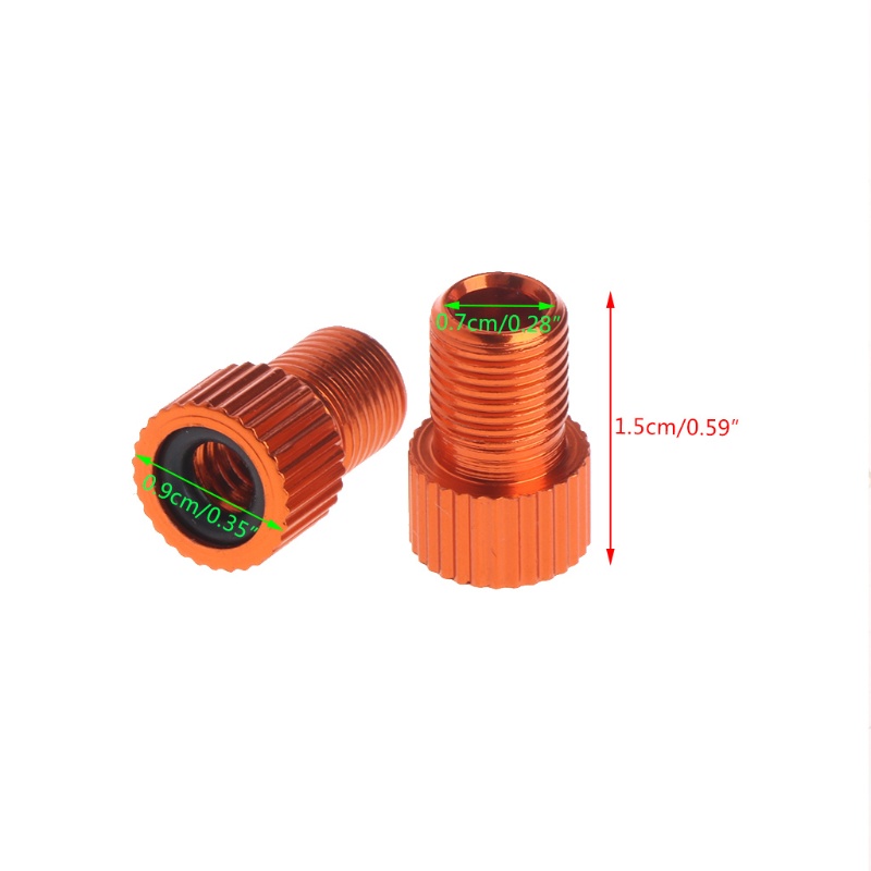 Bộ 5 Đầu Chuyển Đổi Van Presta Sang Schrader Bằng Hợp Kim Nhôm Chuyên Dụng