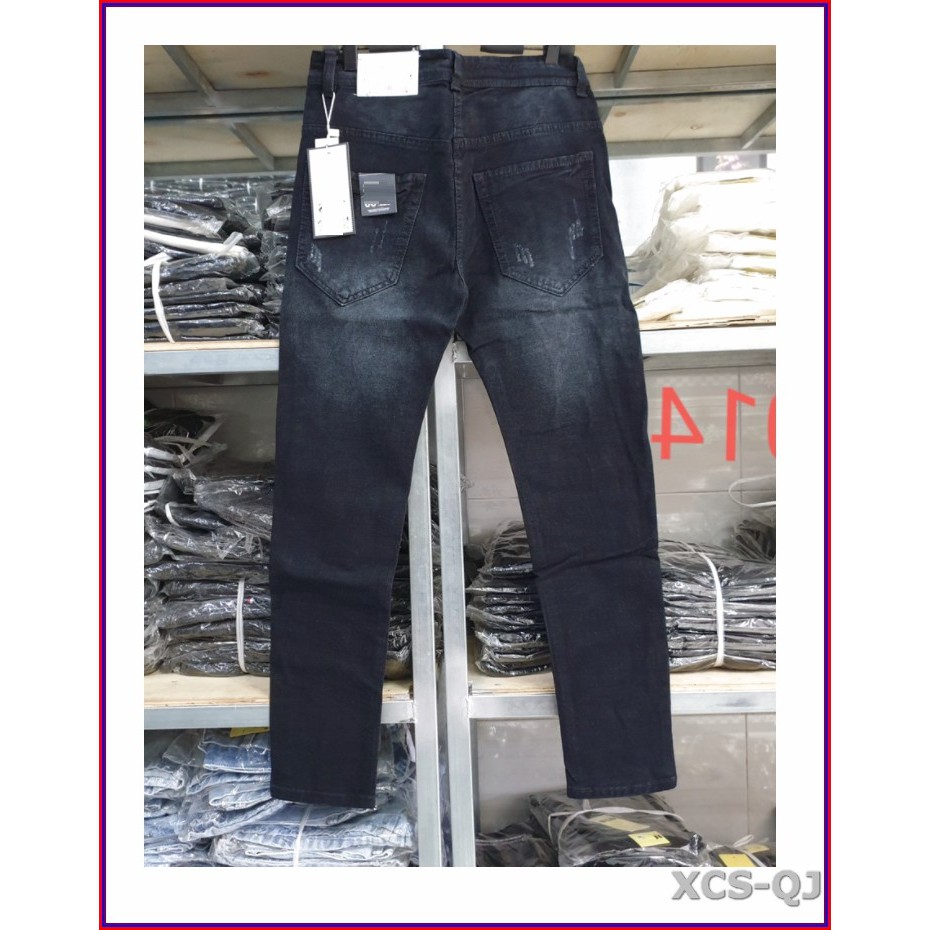 Quần jean nam cao cấp RÁCH KIỂU 2014 không xù lông, không ra màu, chất giãn tốt 2014-D-11