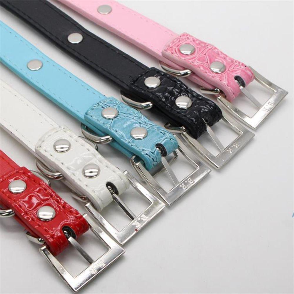 [COD] Vòng Cổ BằNg Da PU Cho Thú Cưng