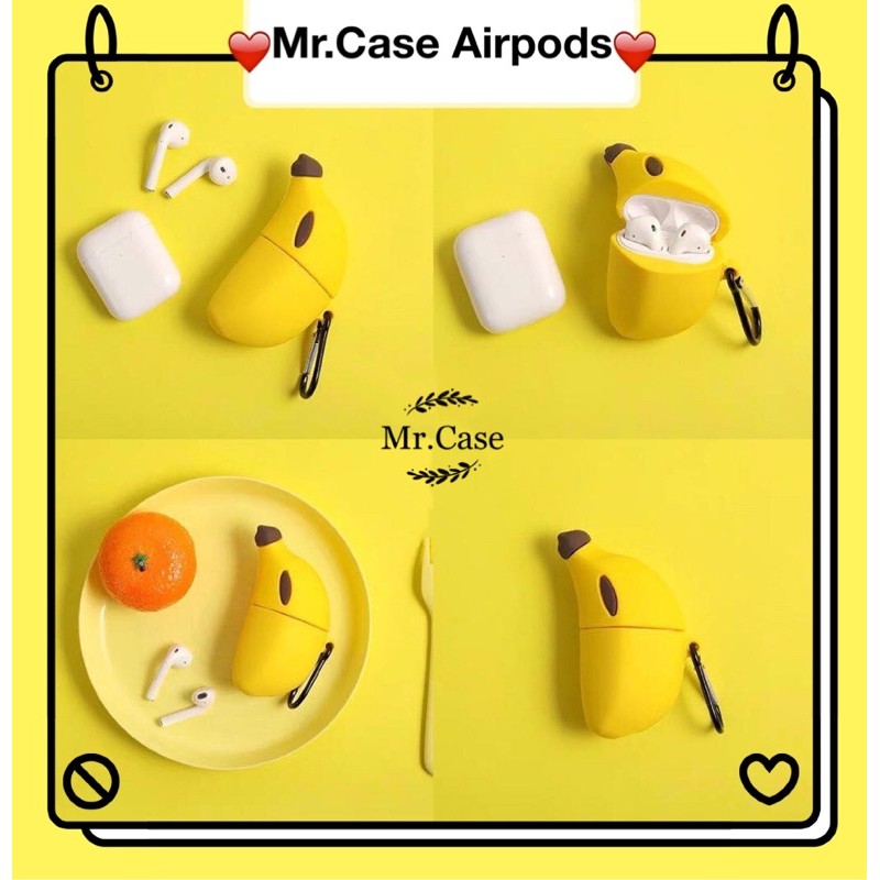 [Có Ảnh Thật] Case Airpods 1/2 Pro Vỏ Ốp Đựng Tai Nghe Hình Trái Chuối Dễ Thương