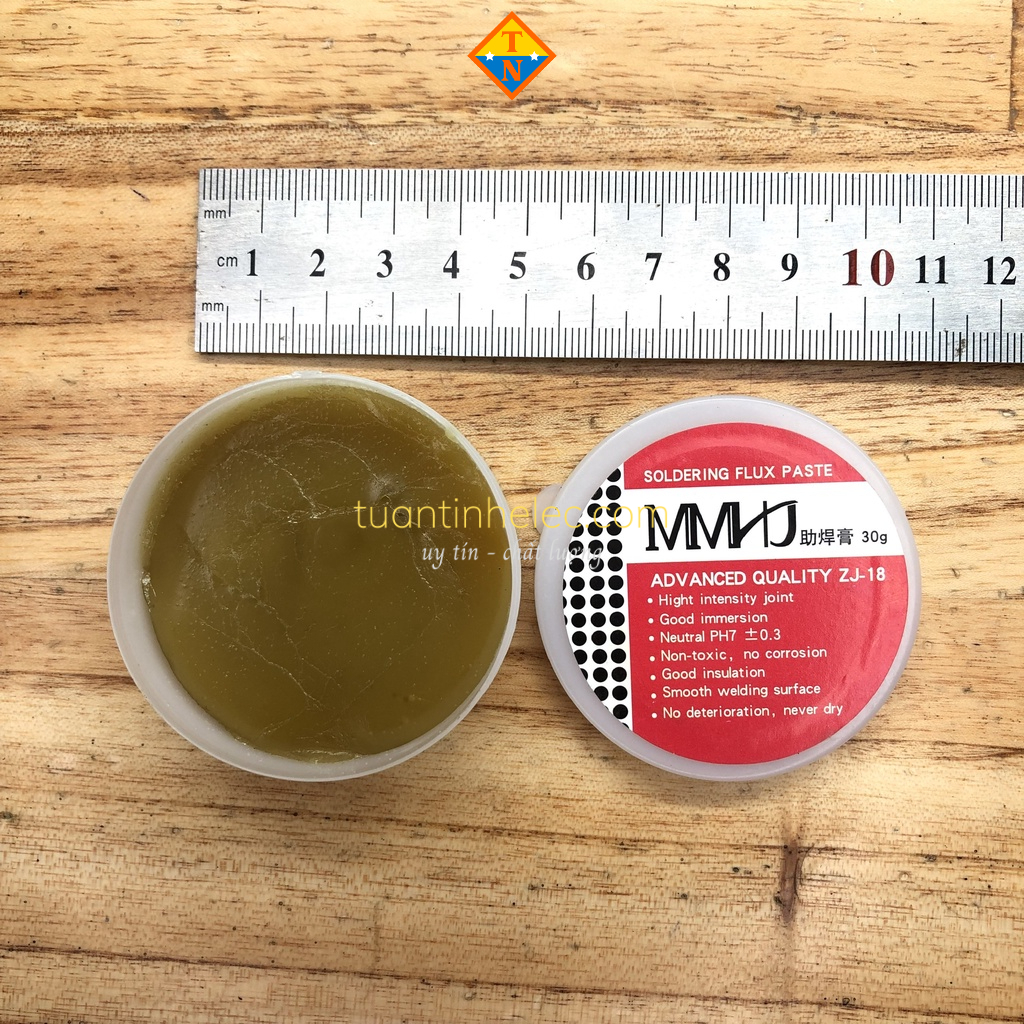 Mỡ hàn thiếc hỗ trợ hàn mạch  ZJ-18 Lọ 30g