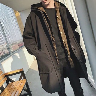 [Bb111] ( BIG SIZE ) Áo khoác kaki mantle dáng dài hàn quốc unisex 45