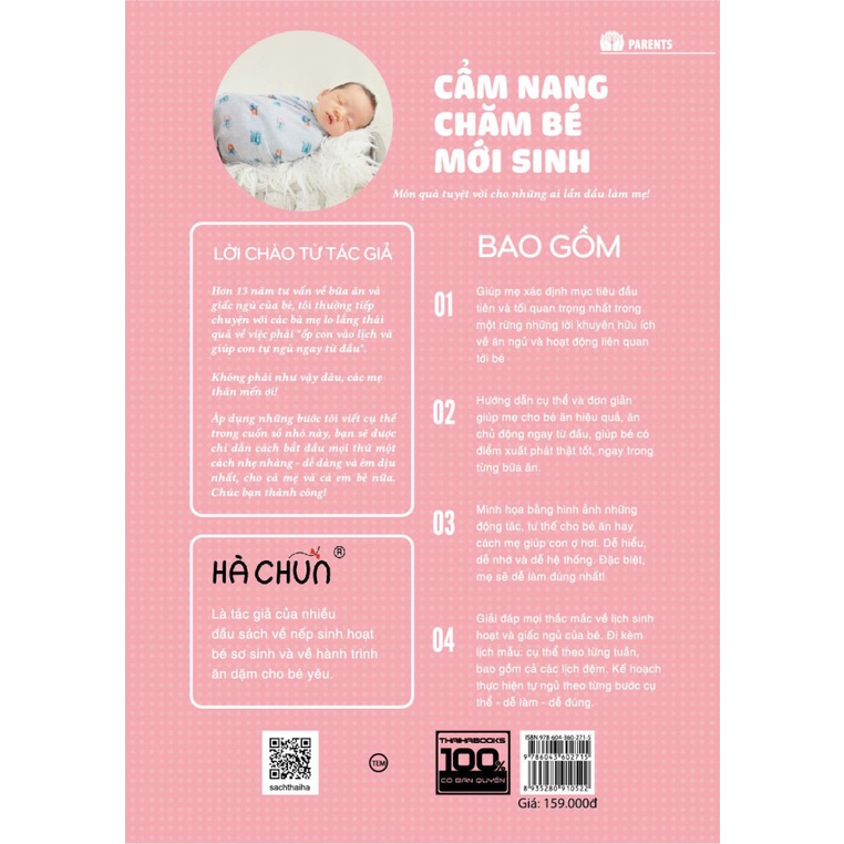 Sách - Cẩm Nang Chăm Sóc Bé Sơ Sinh (Bữa Ăn Và Giấc Ngủ)