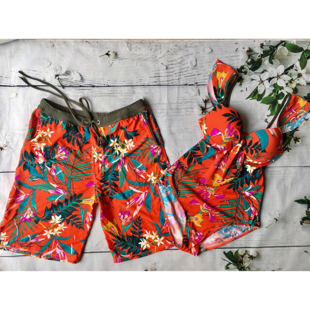 [ ẢNH SÀN+ FREESHIP] Quần bơi cặp nam nữ ( kèm áo) | BigBuy360 - bigbuy360.vn