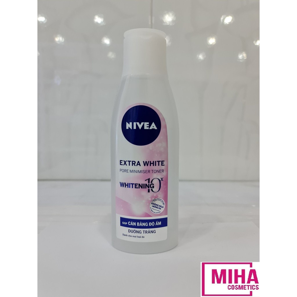 Nước Hoa Hồng Nivea Dưỡng Trắng Da Và Se Khít Lỗ Chân Lông 200ml Thái Lan