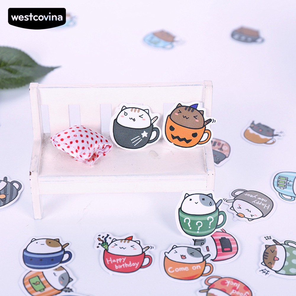 Bộ 40 Miếng Dán Trang Trí Hình Động Vật Đáng Yêu