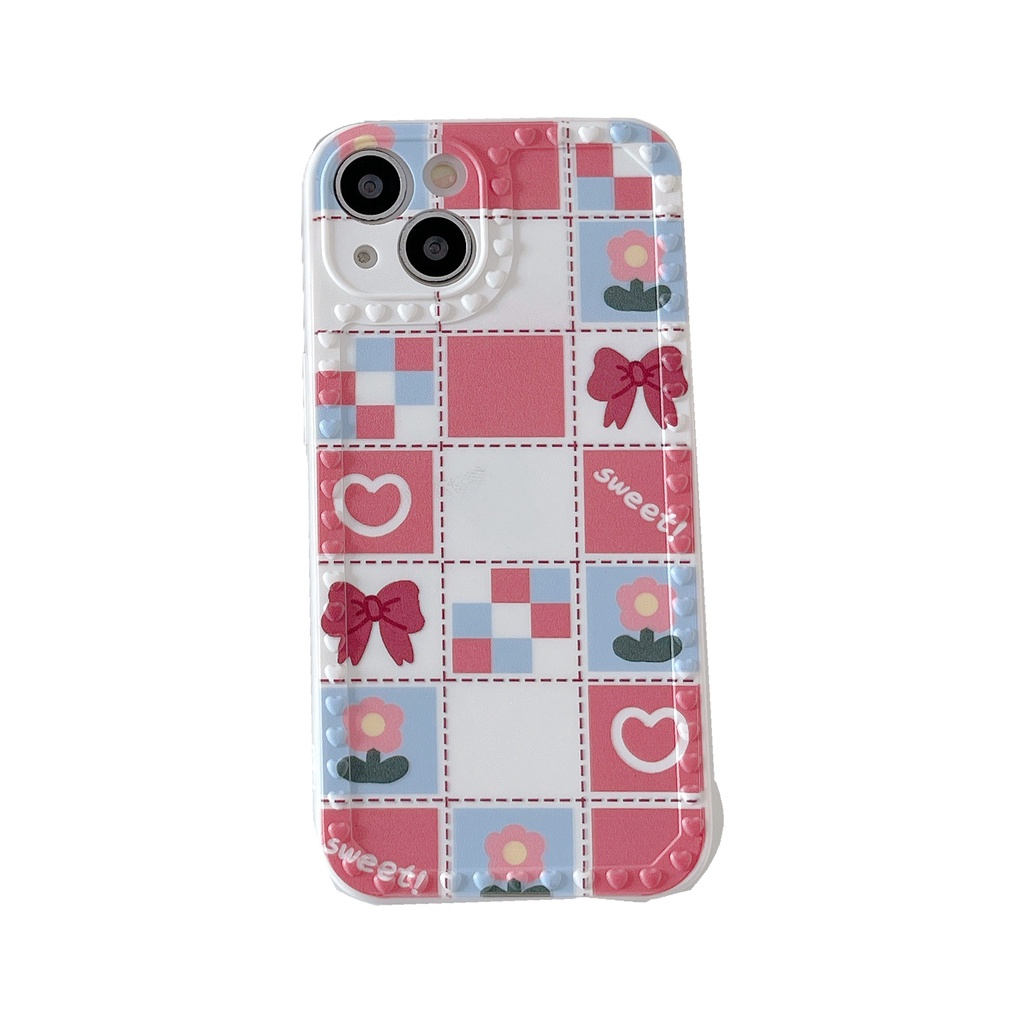 Ốp Điện Thoại TPU Silicon Mềm Chống Rơi Chống Sốc Họa Tiết Ca Rô Cho iPhone 13 12 11 Pro Max XS Max X XR 8 7 Plus