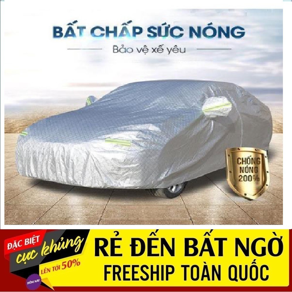 Bạt phủ toàn xe 3 lớp chống xước, chống nắng, chống cháy cho ô tô